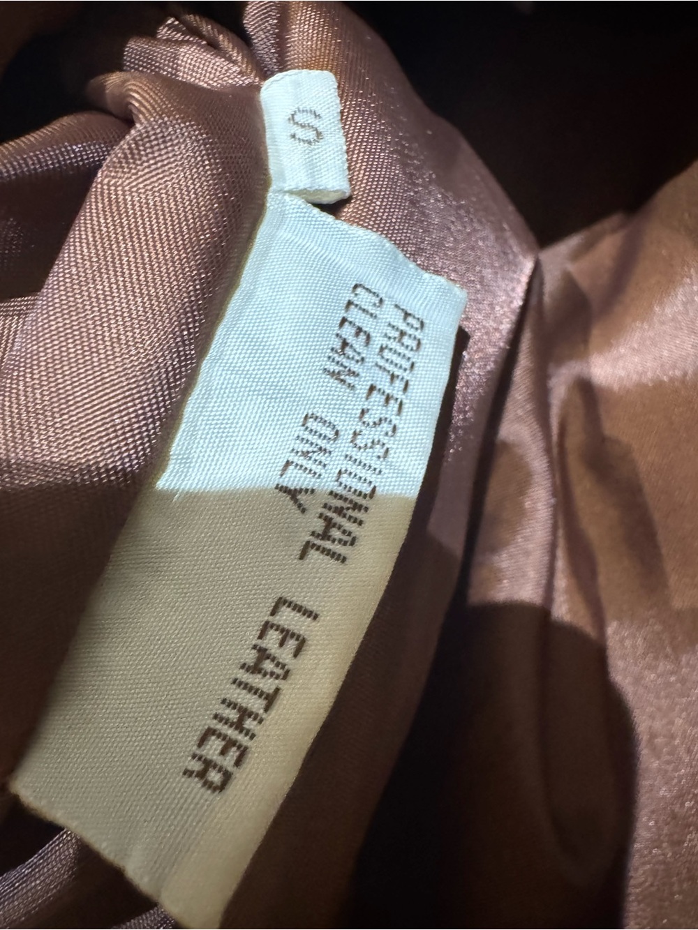 PRICE DROP: VTG, NW/OT,AUTHENTIC WINLET 1969, lined Cognac LAMBSKIN LEATHER JT,S - Picture 4 of 8
